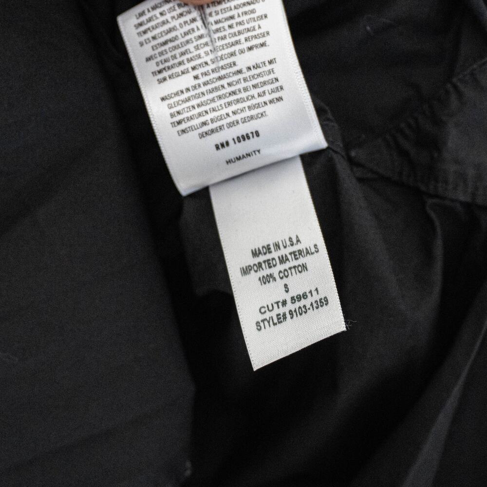 Citizens of Humanity Kayla Shirts in Black oversized high low hem size Small - Picture 9 of 11